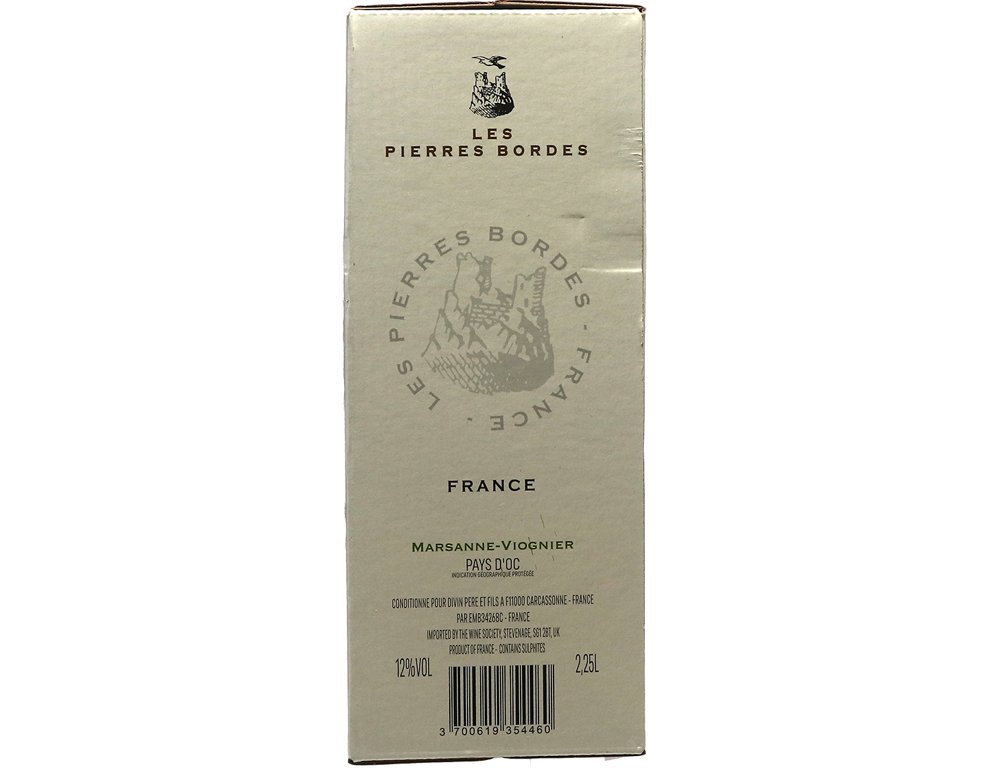 Les Pierres Bordes Marsanne Viognier 2024 Bag in Box 2.25 Litre