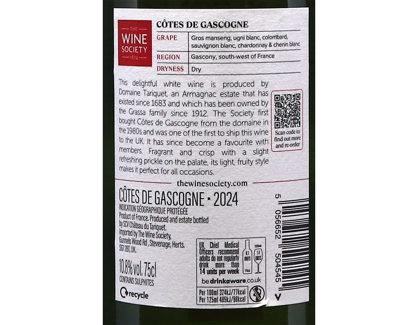 The Society's Cotes de Gascogne 2024