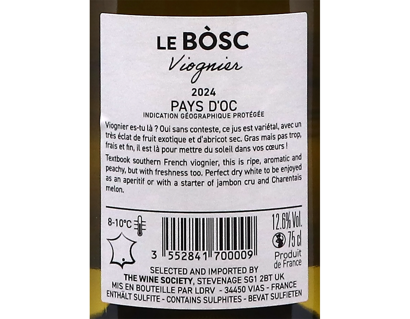 Le Bosc Viognier Pays d'Oc 2024