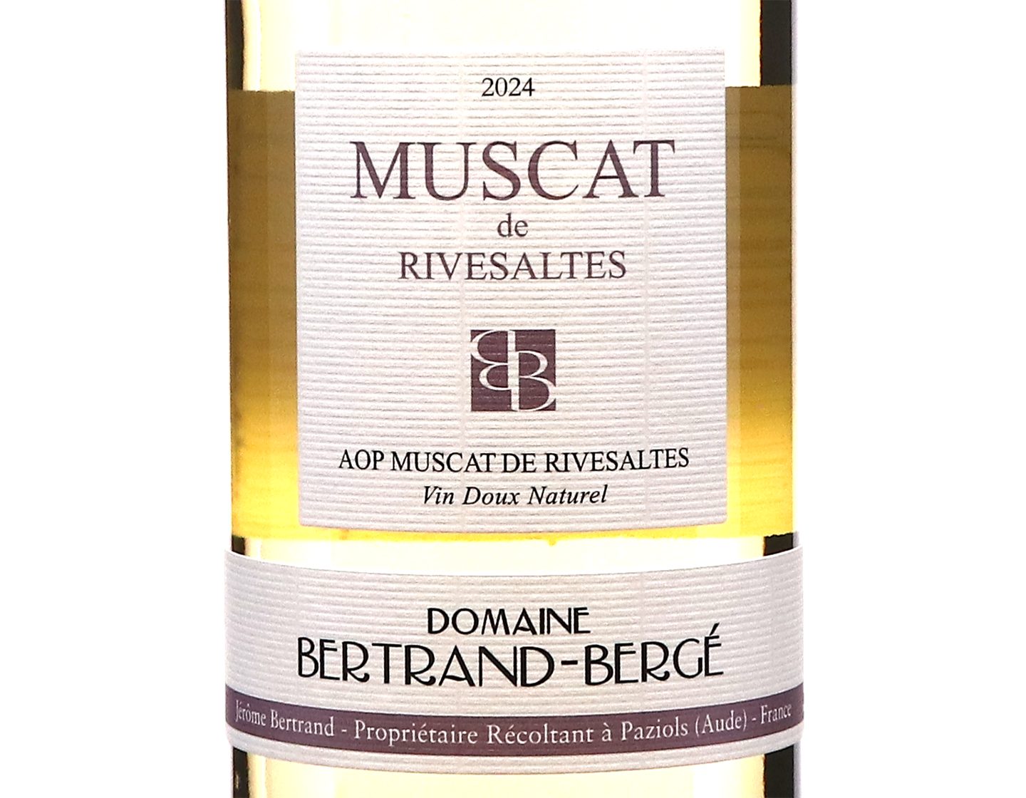 Muscat de Rivesaltes Domaine Bertrand Berge 2024 ORGANIC