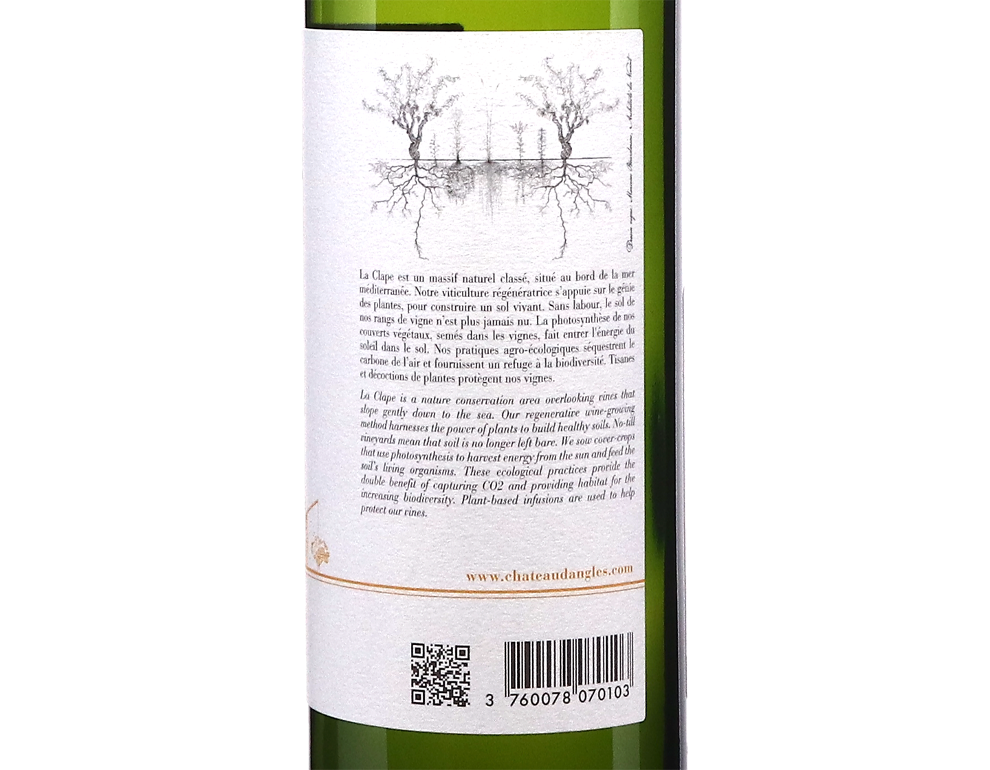 La Clape Blanc Chateau d Angles 2024 ORGANIC