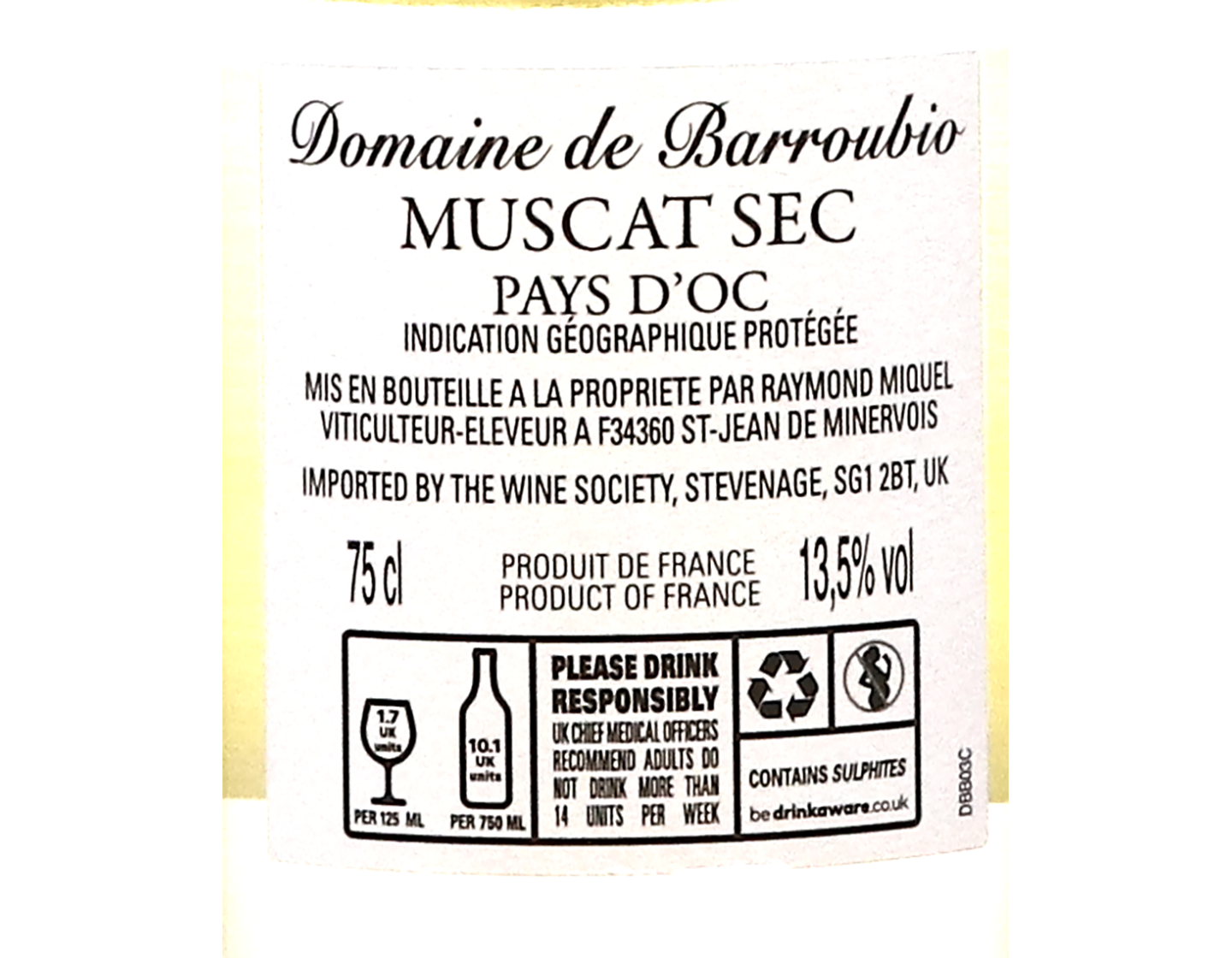 Muscat Sec Domaine de Barroubio 2024