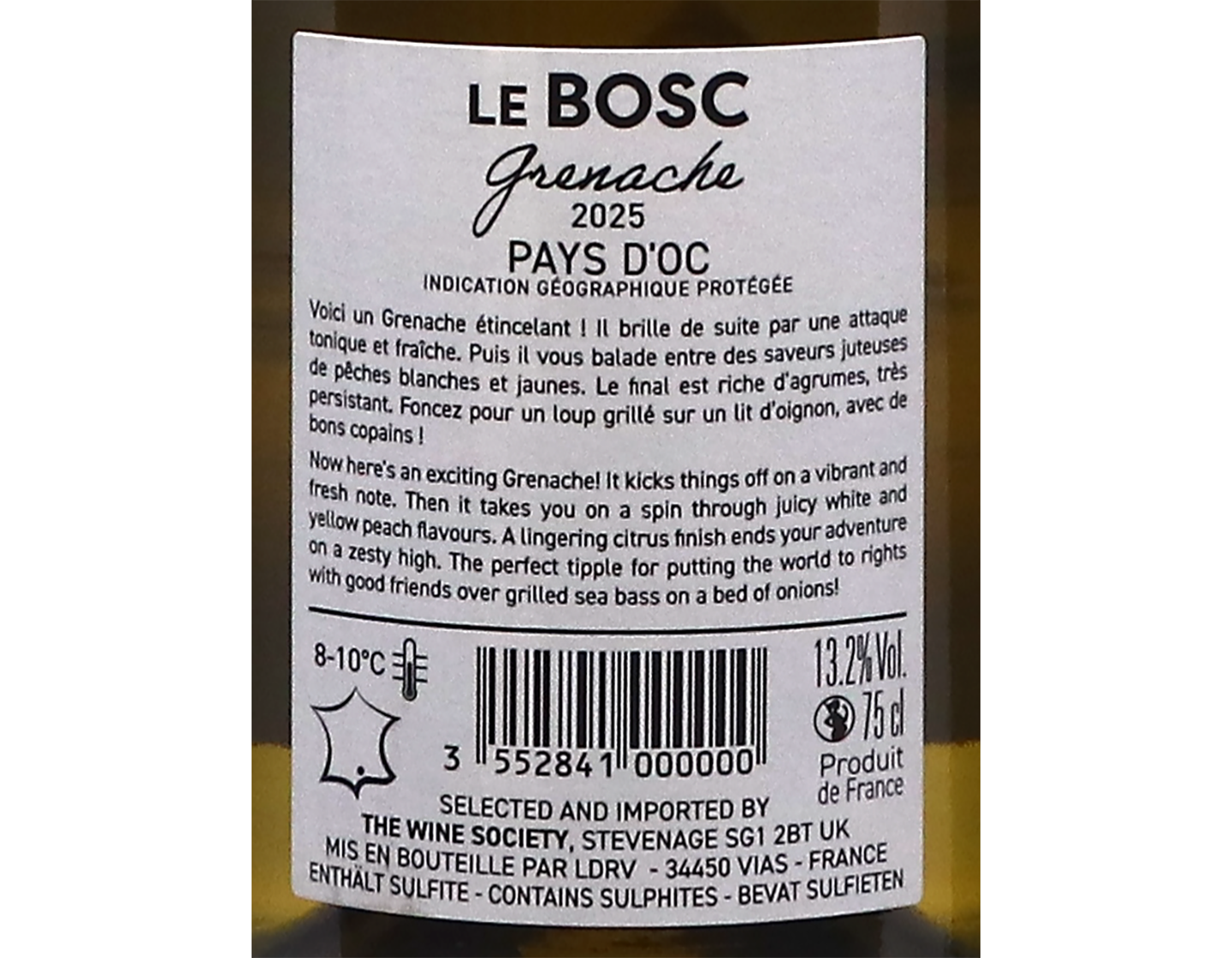 Le Bosc Grenache Blanc Pays d'Oc 2025