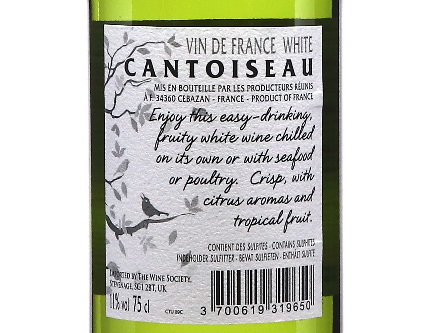 Cantoiseau Blanc Vin de France 2025