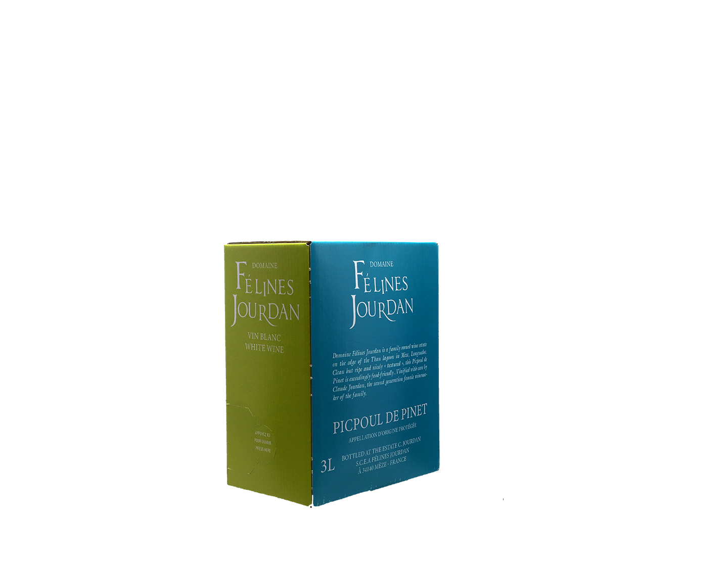 Picpoul de Pinet, Domaine Félines Jourdan 2025 Bag-in-Box (3 litres)