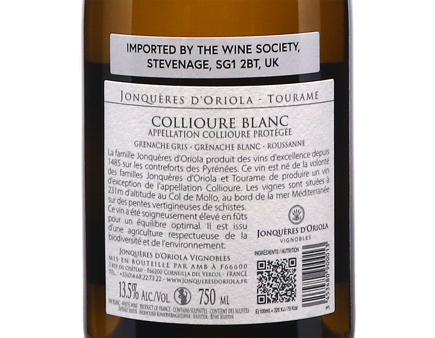 Collioure Blanc Col de Mollo 2024