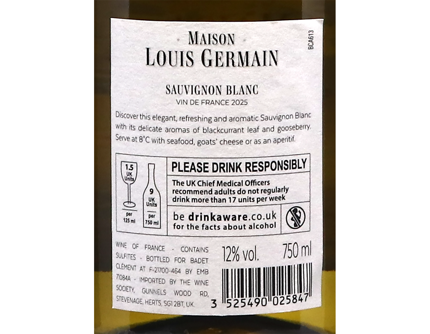 Maison Louis Germain Sauvignon Vin de France 2025