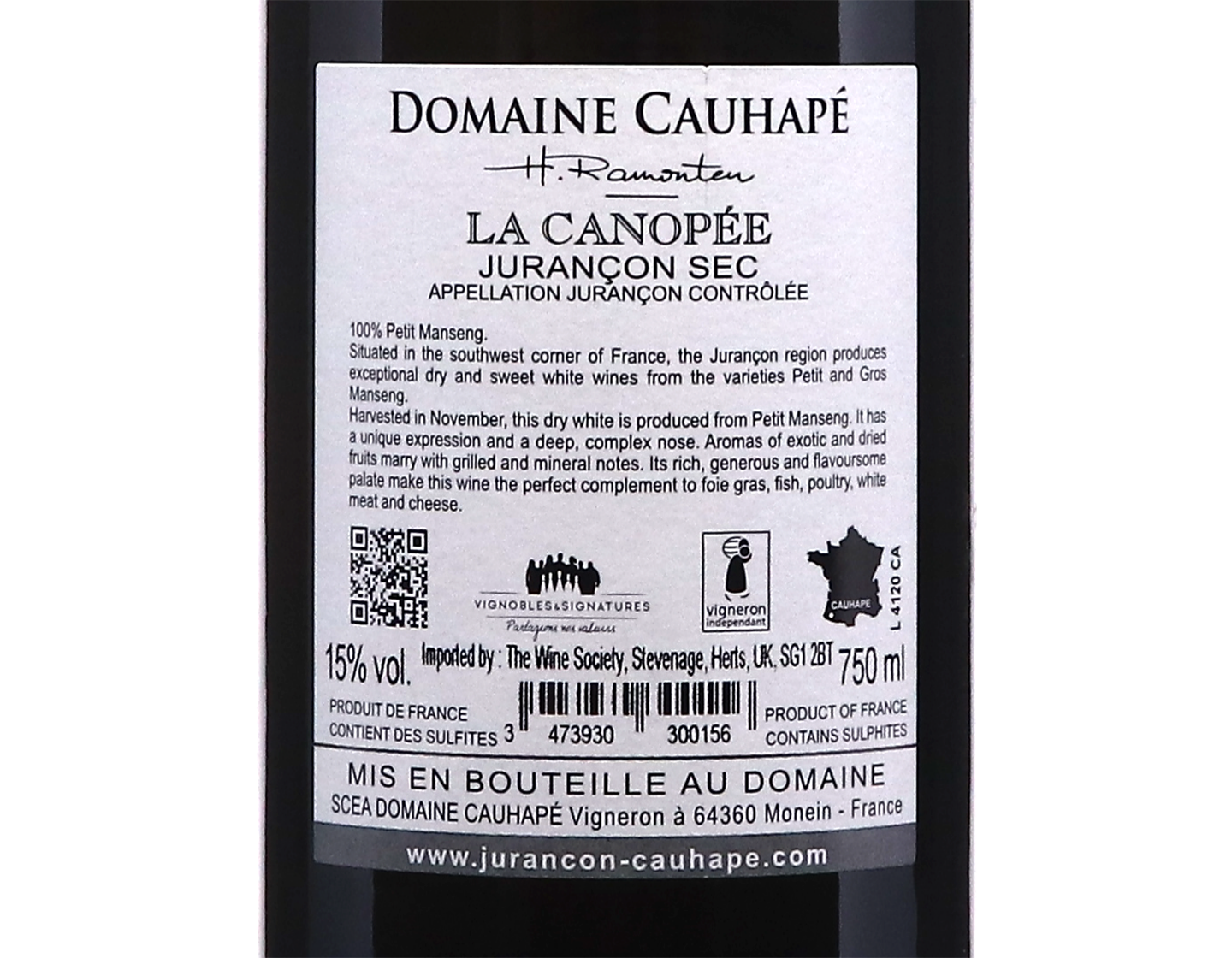 Jurancon Sec La Canope Domaine Cauhape 2022
