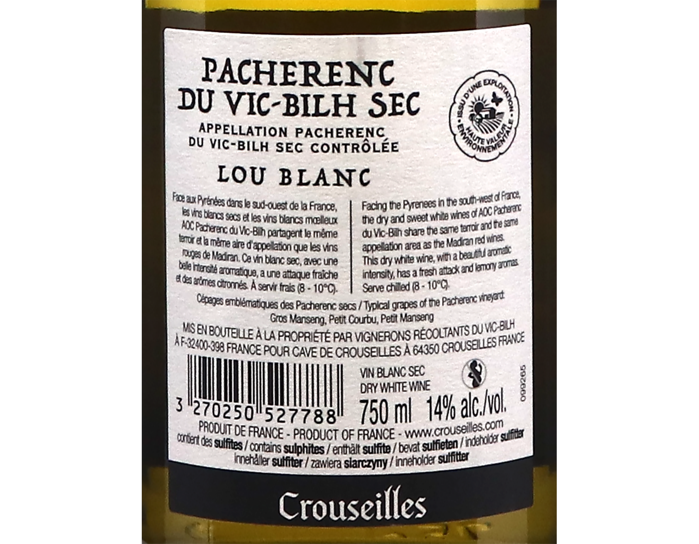 Pacherenc du Vic Bilh Lou Blanc 2022
