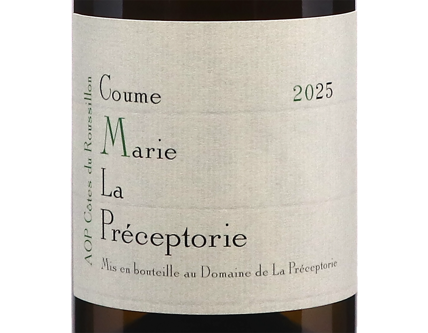 Cotes du Roussillon Blanc La Preceptorie Coume Marie 2025
