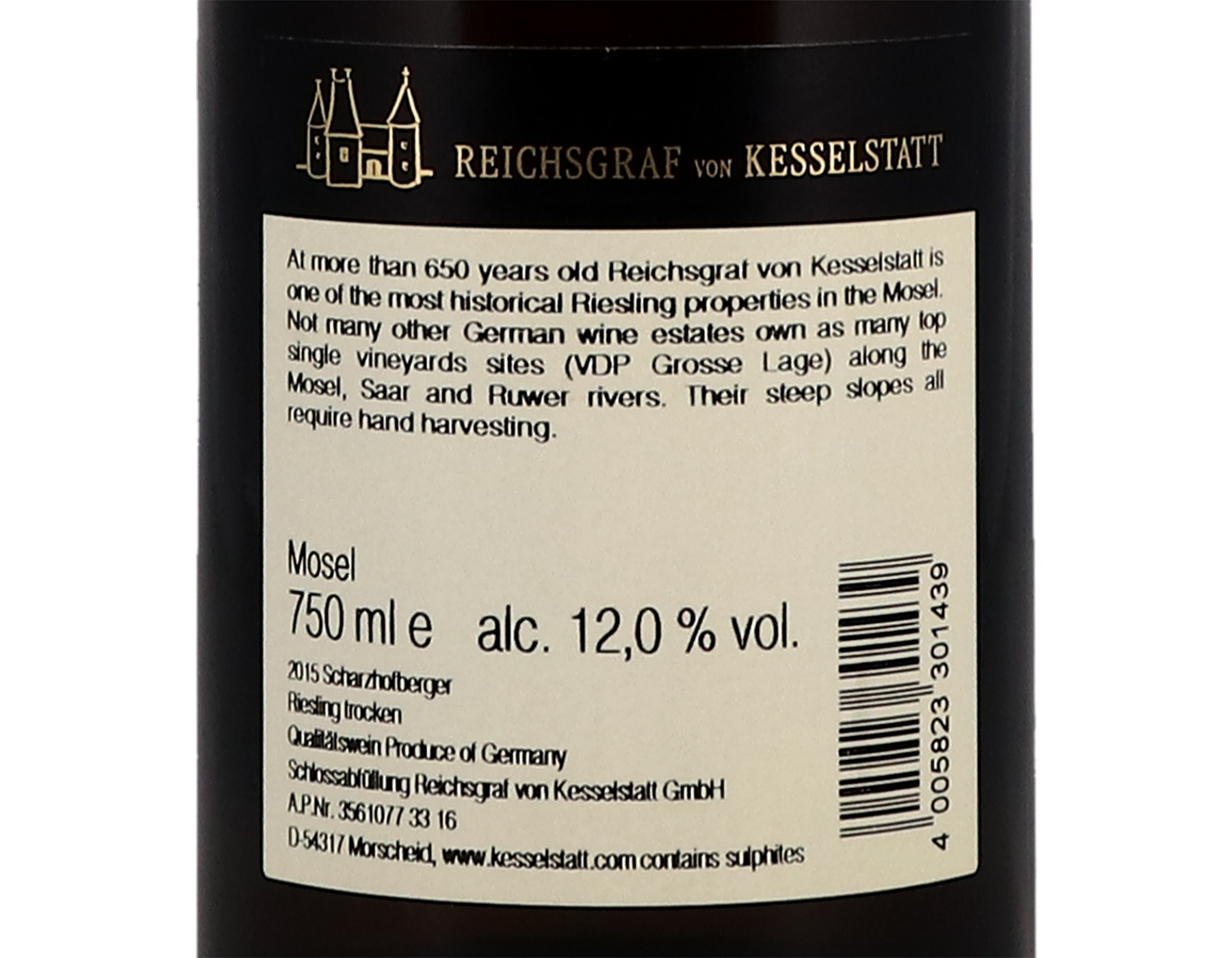 Scharzhofberger GG von Kesselstatt 2015