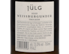 Weissburgunder, Weingut Jülg 2020 view 3