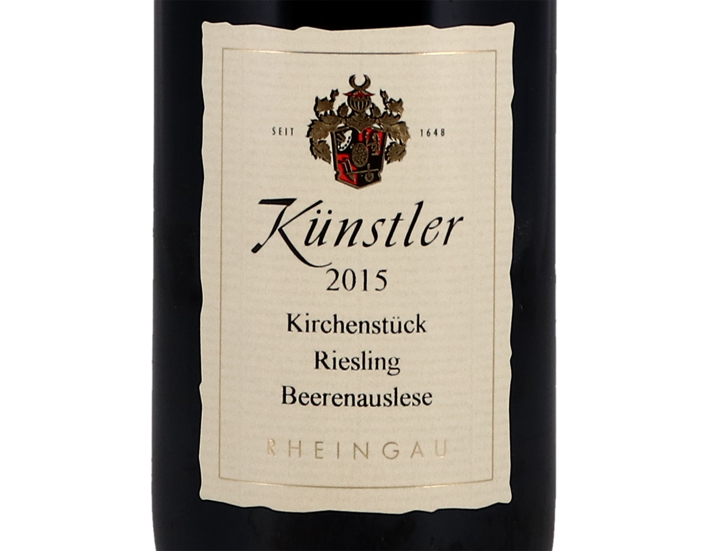 Half bottle of Hochheimer Kirchenstuck, Riesling Beerenauslese, Künstler 2015