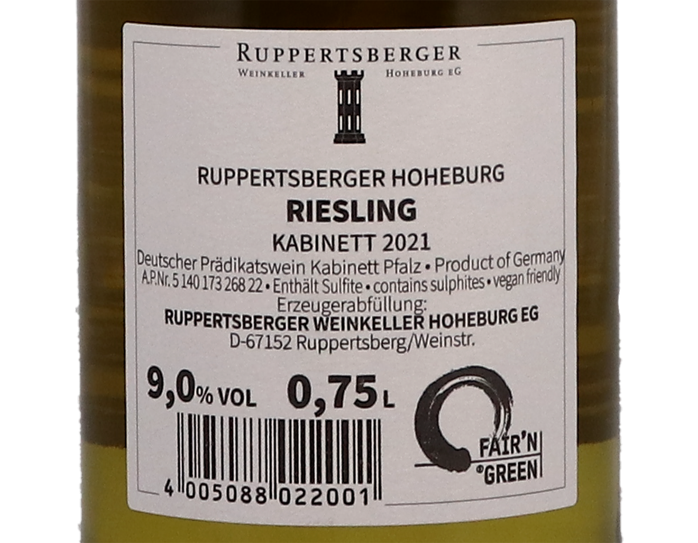 Ruppertsberger Hoheburg Riesling Kabinett 2021