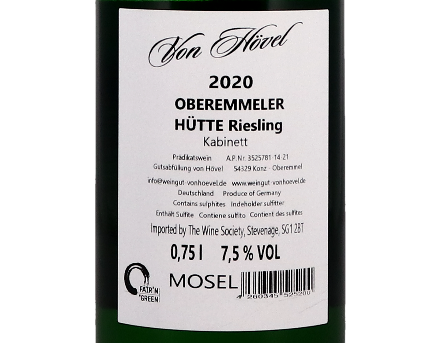 Oberemmel Hutte Kabinett von Hovel 2020