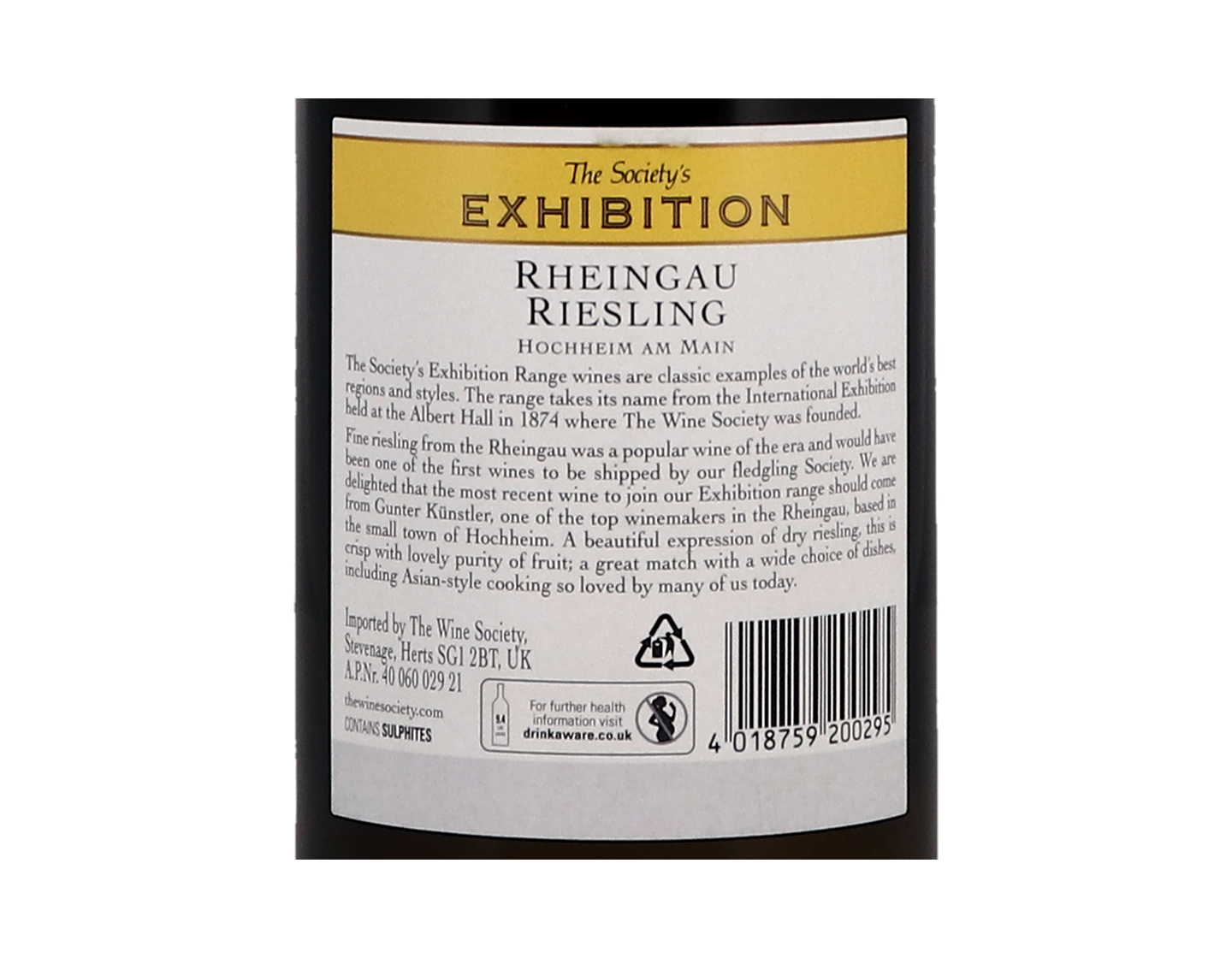 The Society's Exhibition Rheingau Riesling 2020