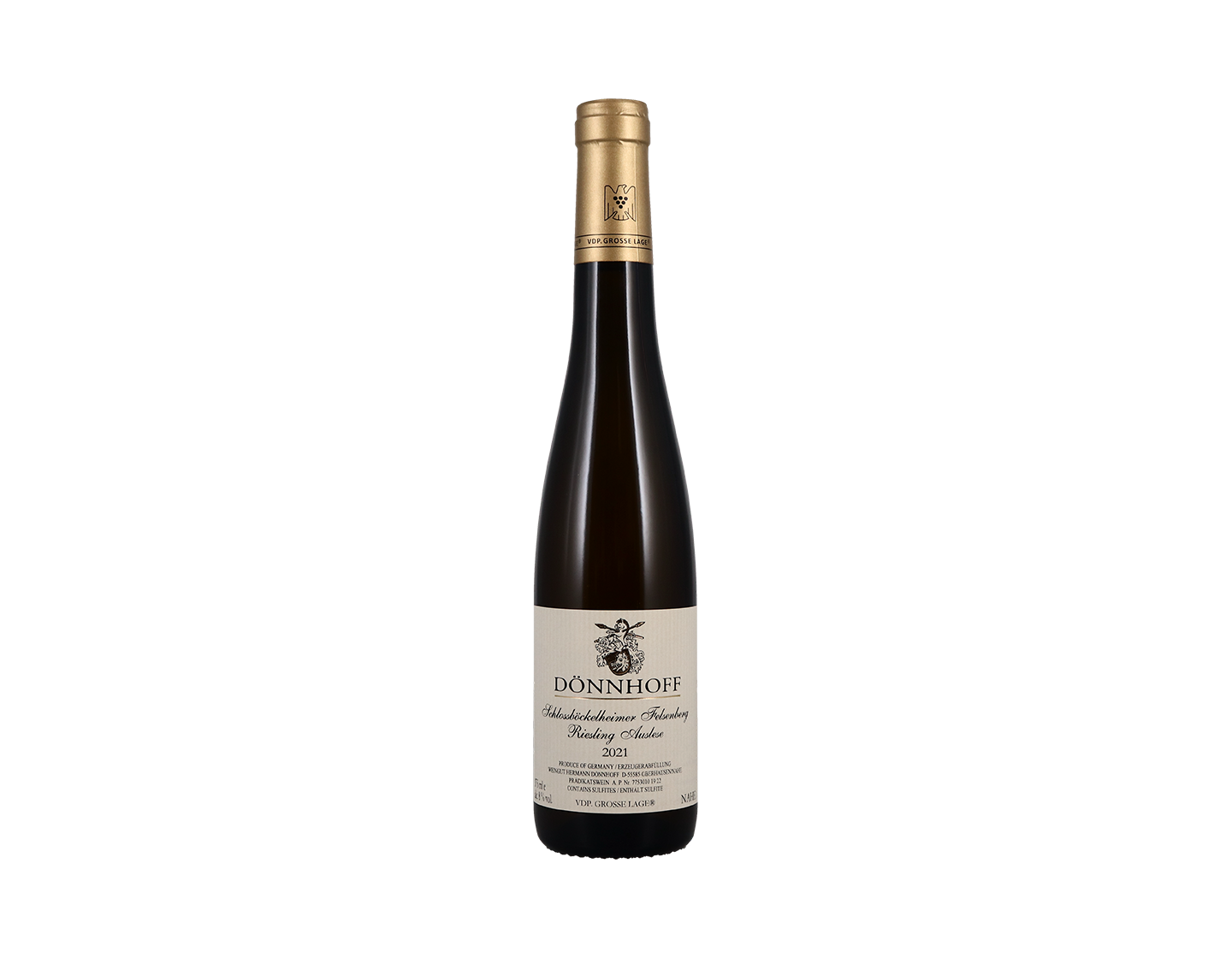 Half of Schlossbockleheimer Felsenberg Riesling Auslese Gold Cap Donnhoff 2021