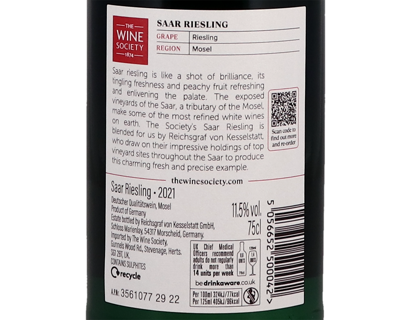 The Society's Saar Riesling 2021