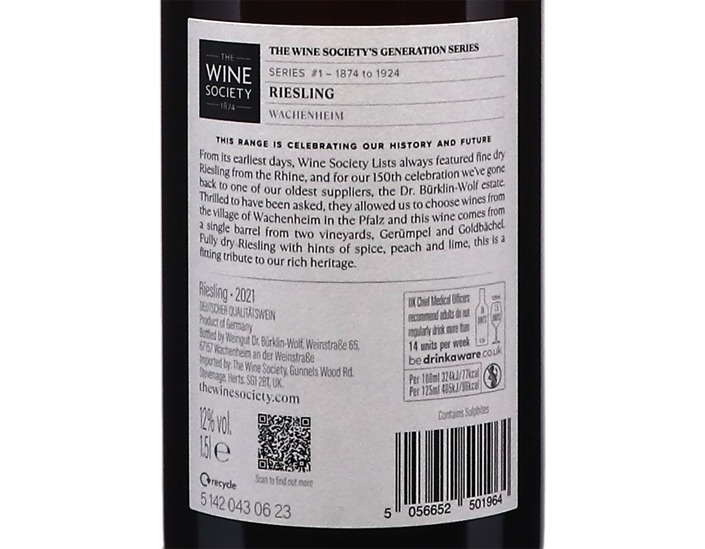 Magnums of The Societys 150th Anniversary Wachenheimer Riesling 2021