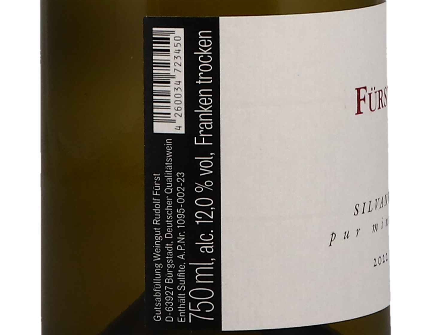 Silvaner Pur Mineral Furst 2022