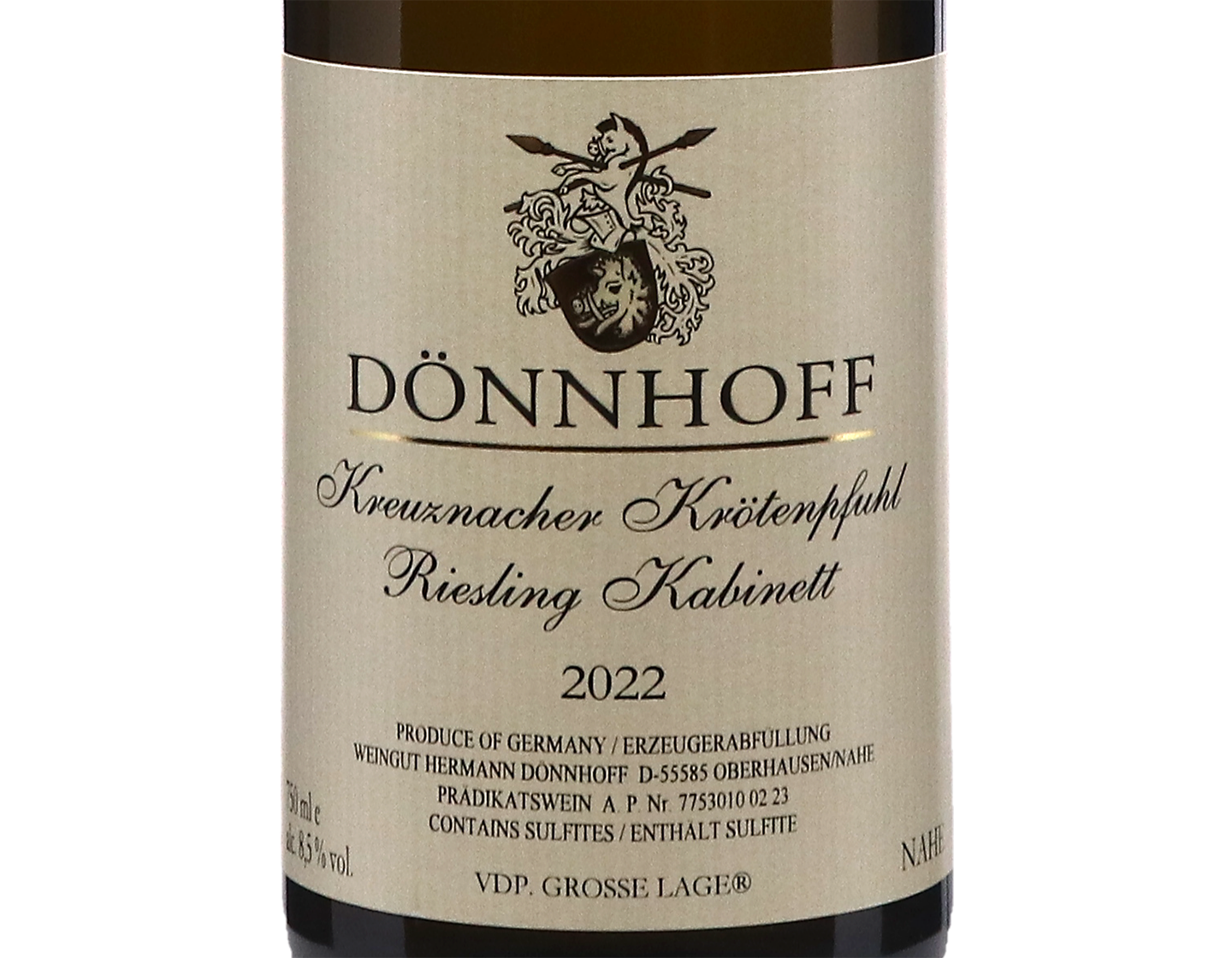 Kreuznacher Krotenpfuhl Riesling Kabinett Donnhoff 2022