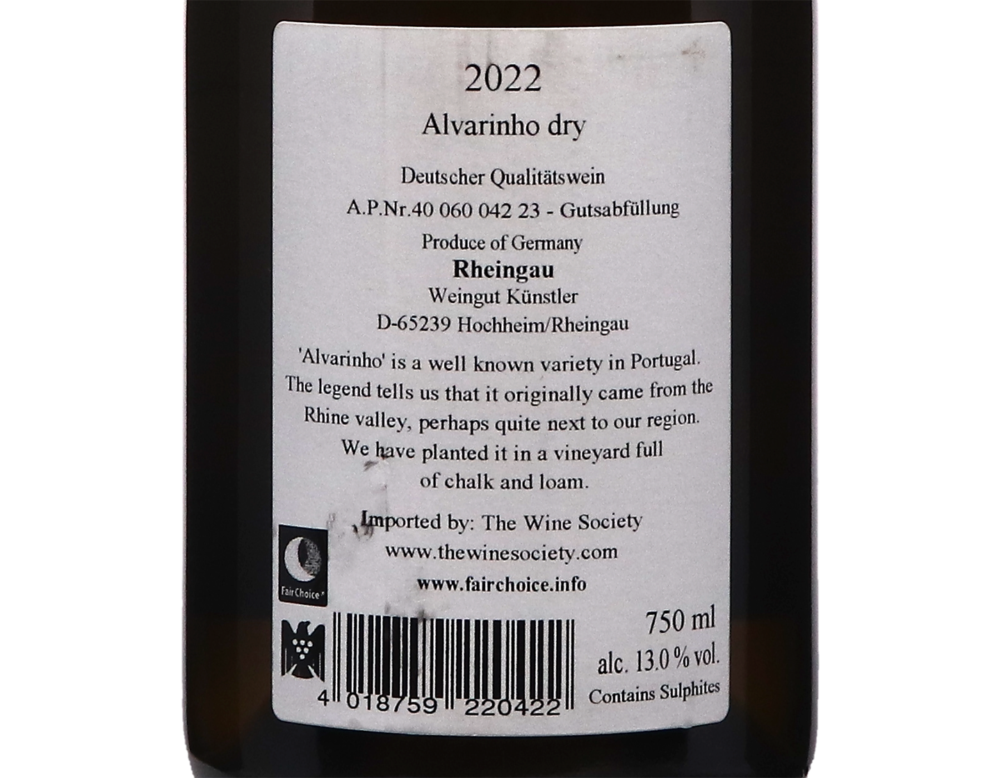 Alvarinho Trocken Kunstler 2022