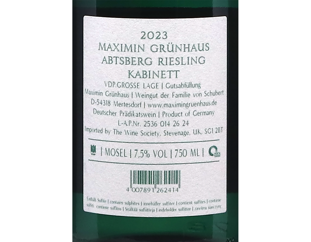 Maximin Grünhäuser Abtsberg Riesling Kabinett 2023