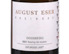 Doosberg Riesling GG August Eser 2021 view 2