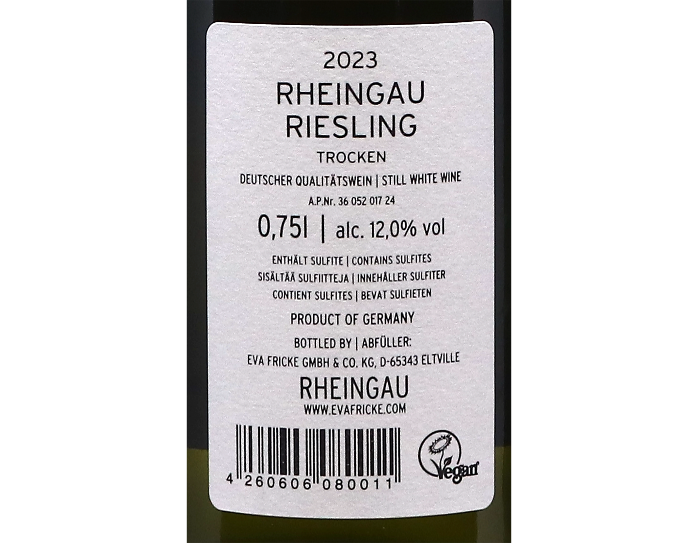 Rheingau Riesling Trocken 2023 Eva Fricke