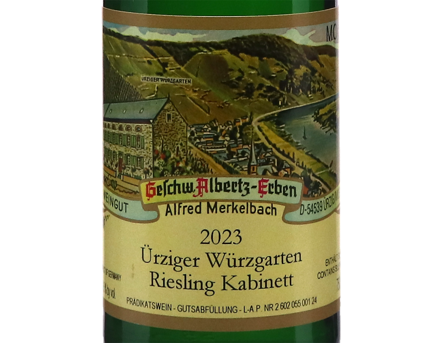 Urziger Wurzgarten Riesling Kabinett Weingut Merkelbach 2023