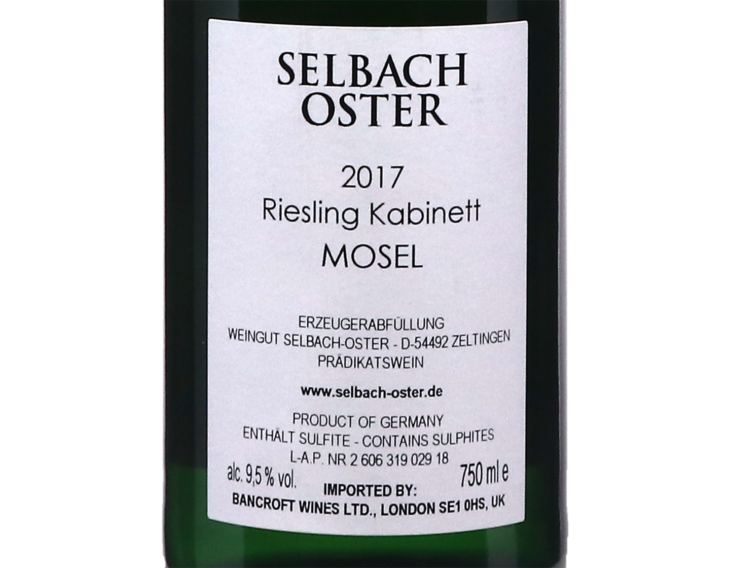 Riesling Kabinett 2017 Selbach Oster