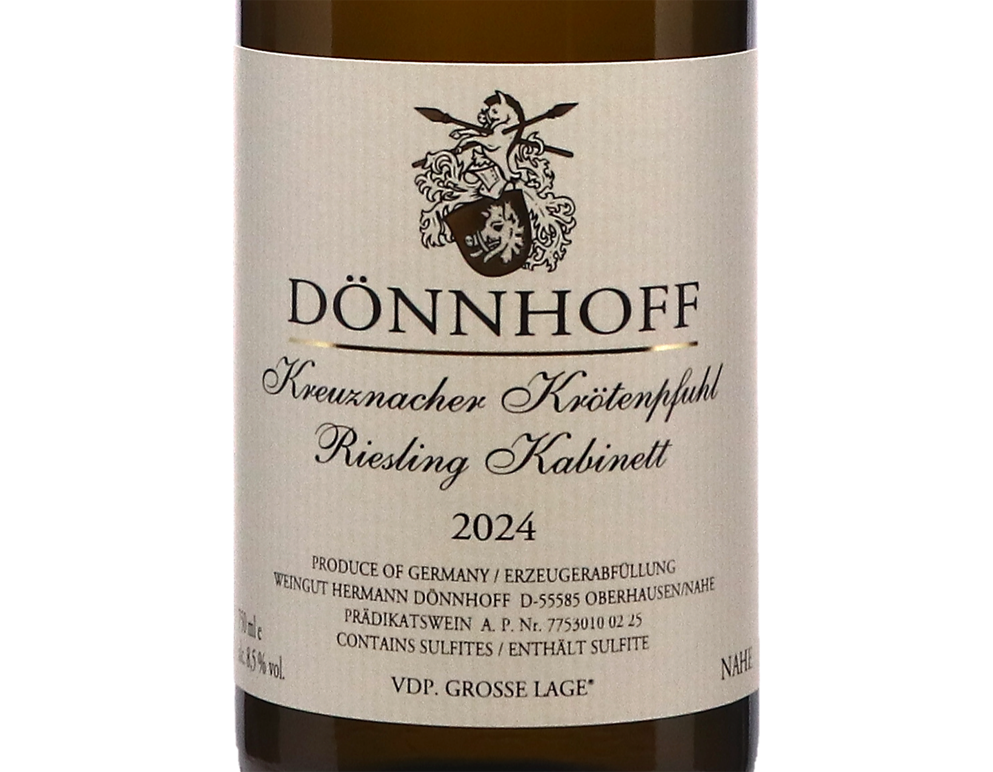 Kreuznacher Krotenpfuhl Riesling Kabinett Donnhoff 2024