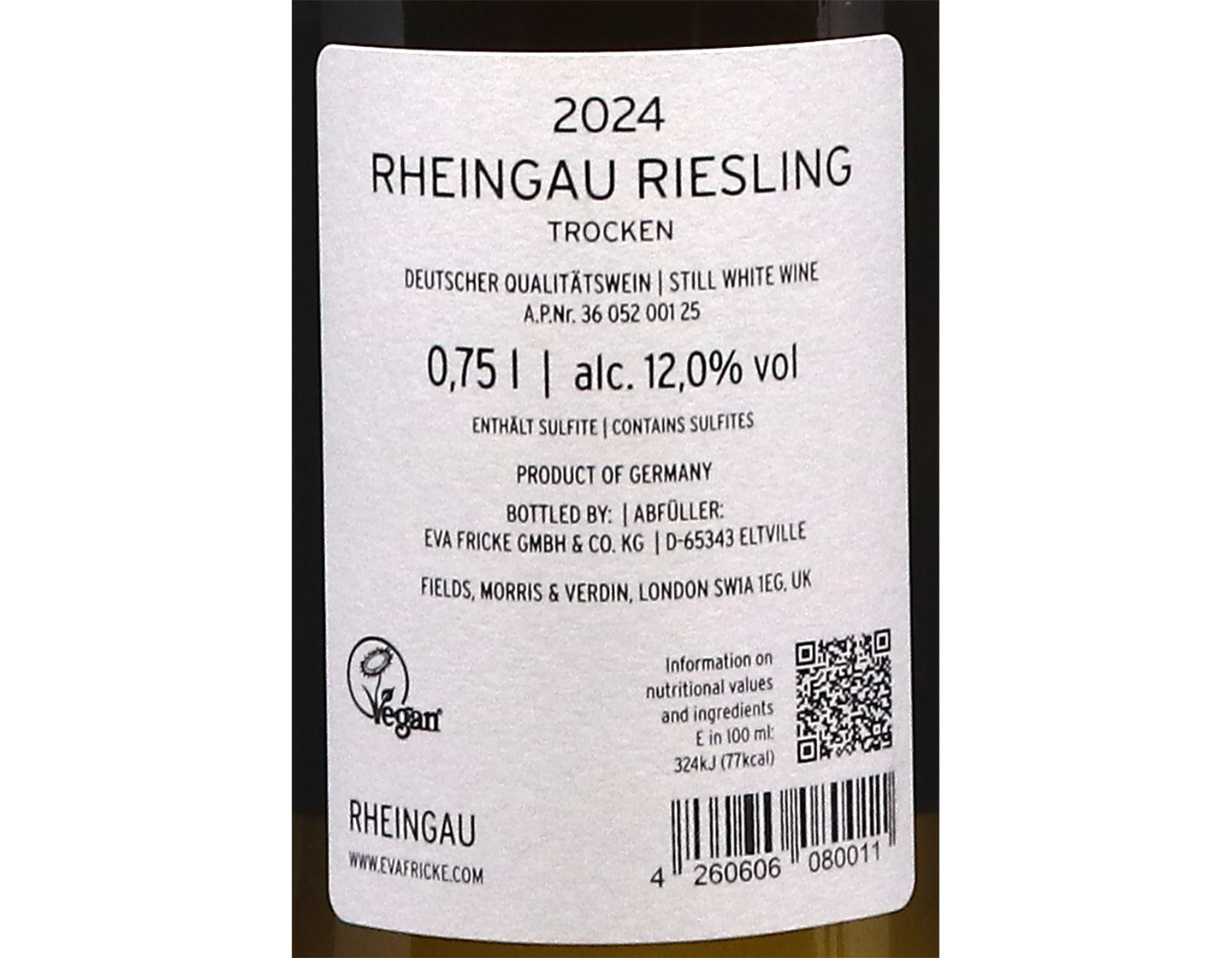 Rheingau Riesling Trocken 2024 Eva Fricke