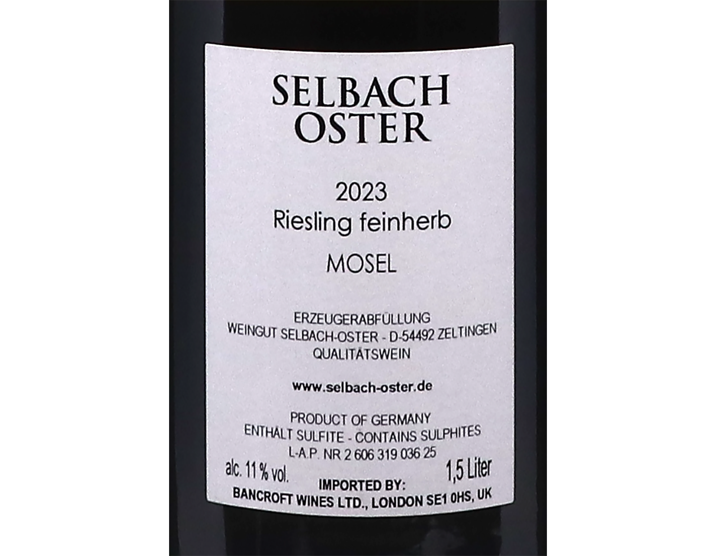Magnum of Riesling Feinherb  2023 Selbach-Oster