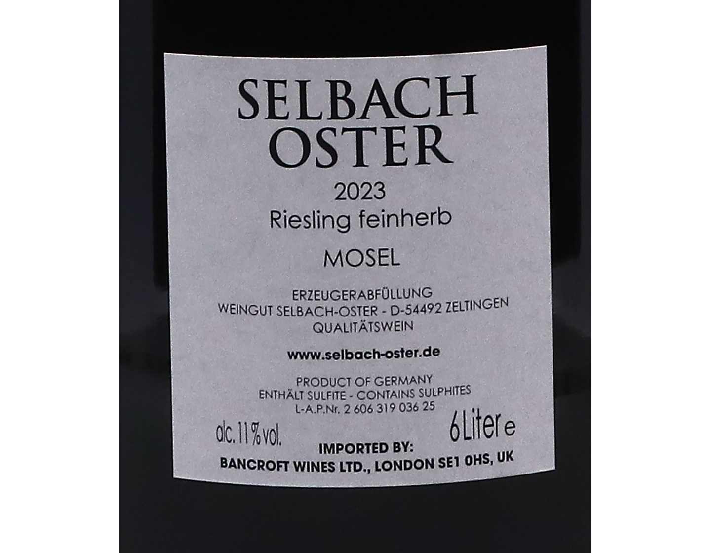 Methusalem of Riesling Feinherb 2023 Selbach-Oster