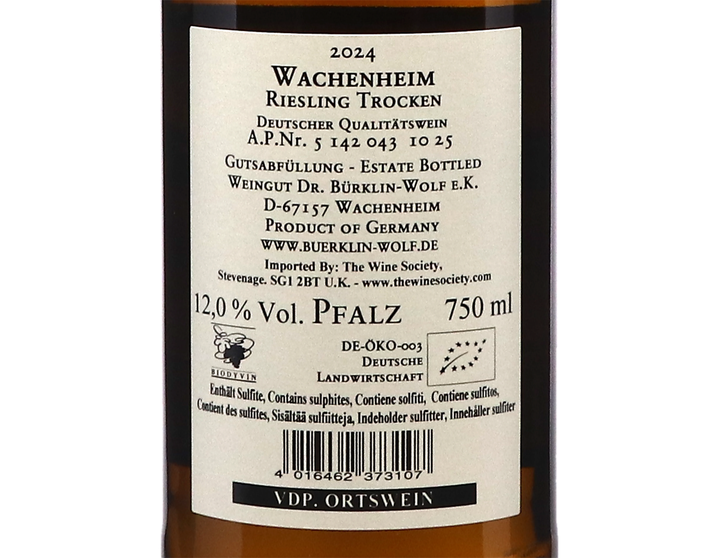Wachenheimer Riesling Burklin Wolf 2024