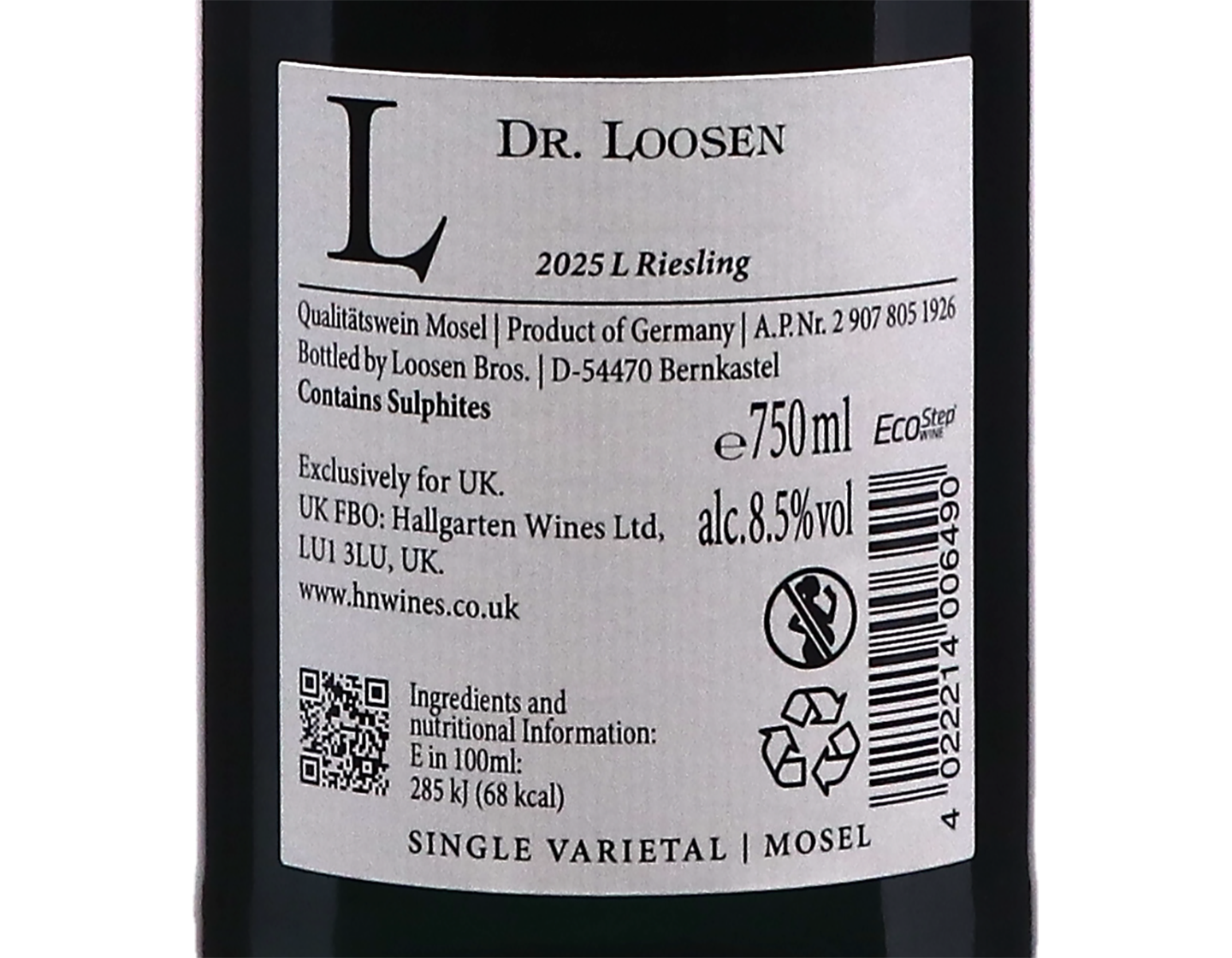 L Riesling Mosel, Dr Loosen 2025