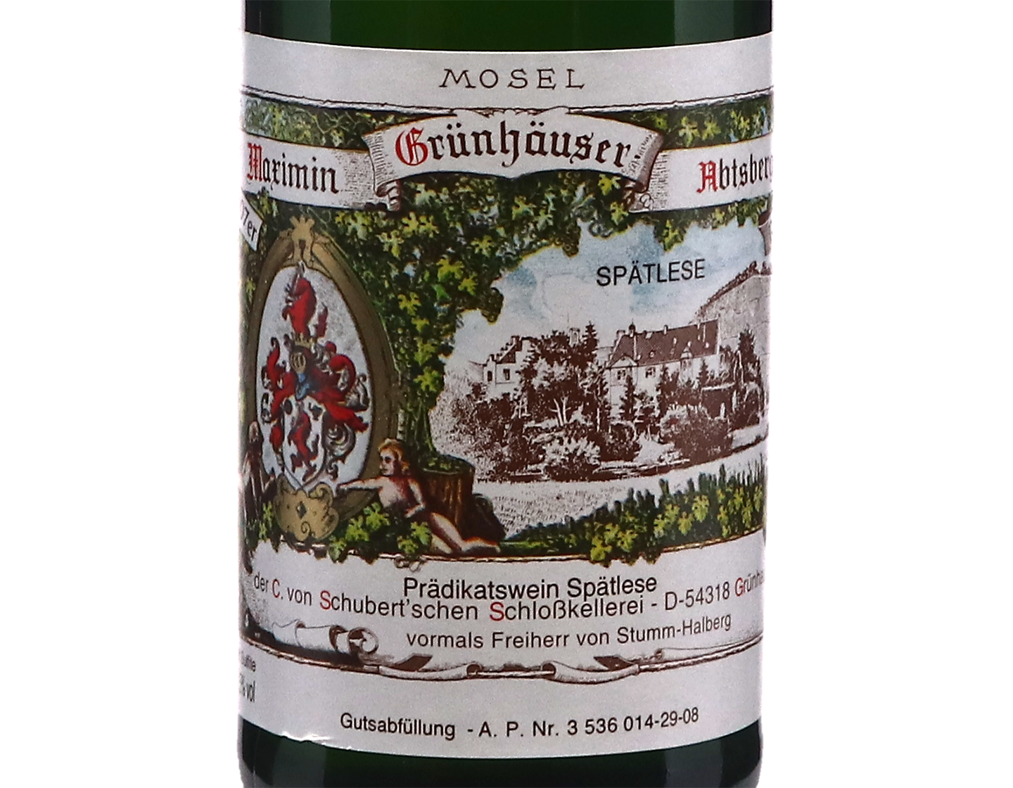 Maximin Grunhauser Abtsberg Riesling Spatlese von Schubert 2007