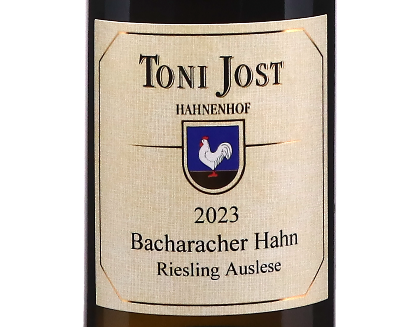 Bacharacher Hahn Riesling Auslese Gold Capsule Toni Jost 2023 50cl