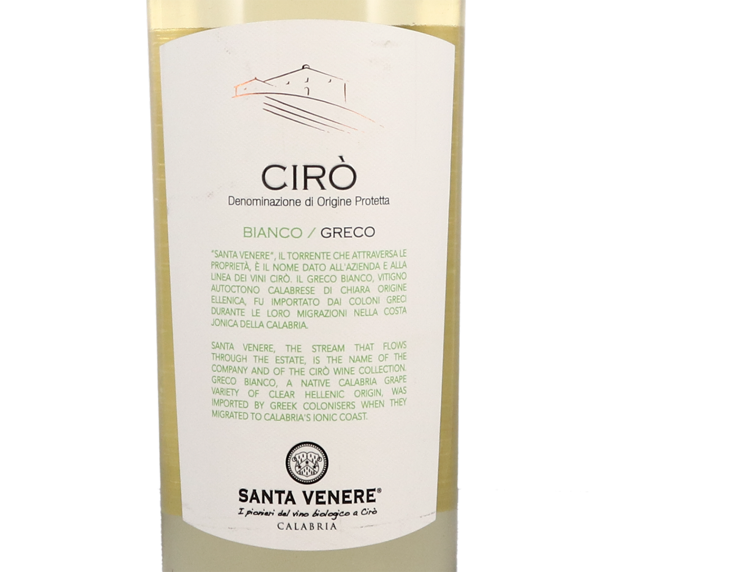 Ciro Calabria Greco Santa Venere 2020 ORGANIC