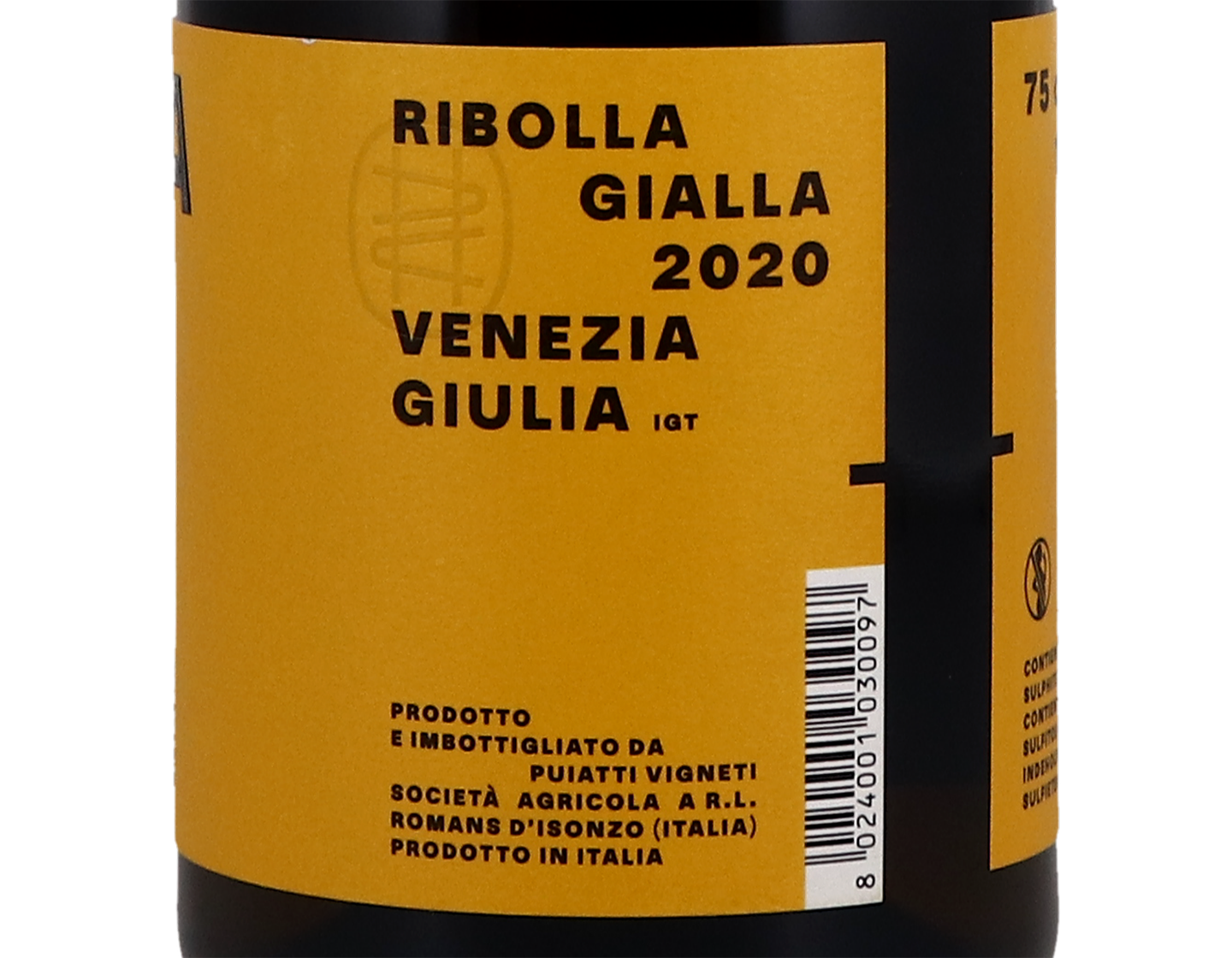 Ribolla Gialla Friuli, Cantina Puiatti 2020