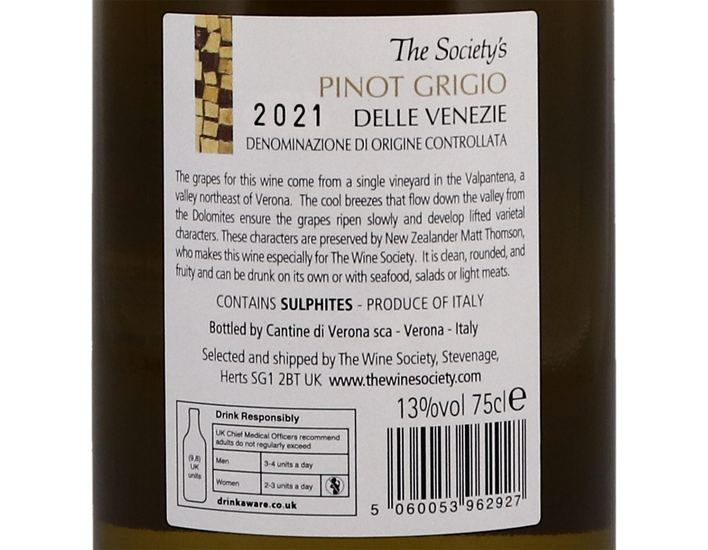 The Society's Pinot Grigio 2021