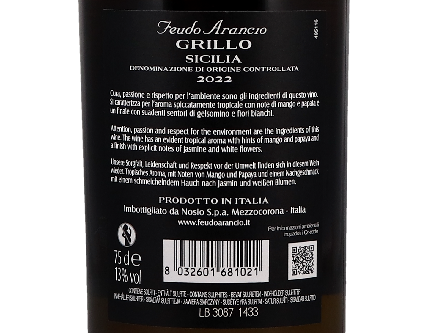 Feudo Arancio Grillo Sicilia 2022