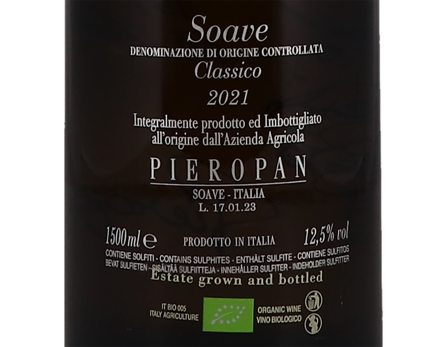 Magnum of Soave Classico Calvarino Pieropan 2021 ORGANIC