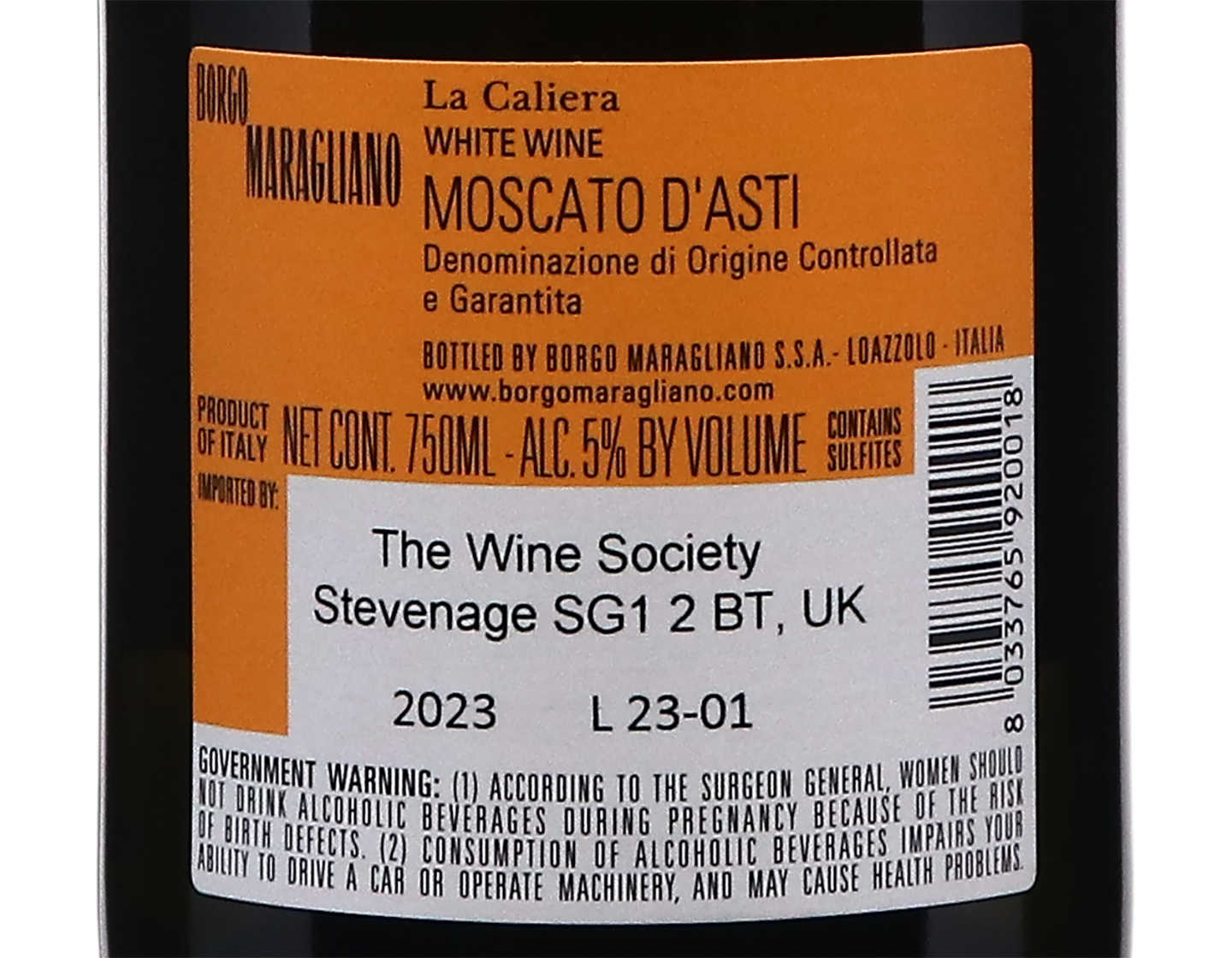 Moscato d'Asti La Caliera 2023