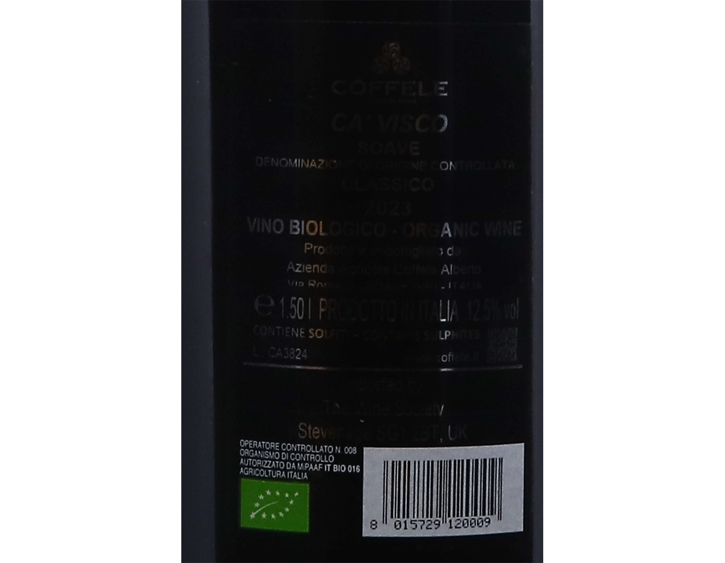 Magnum of Soave Classico Ca Visco Coffele 2023 ORGANIC