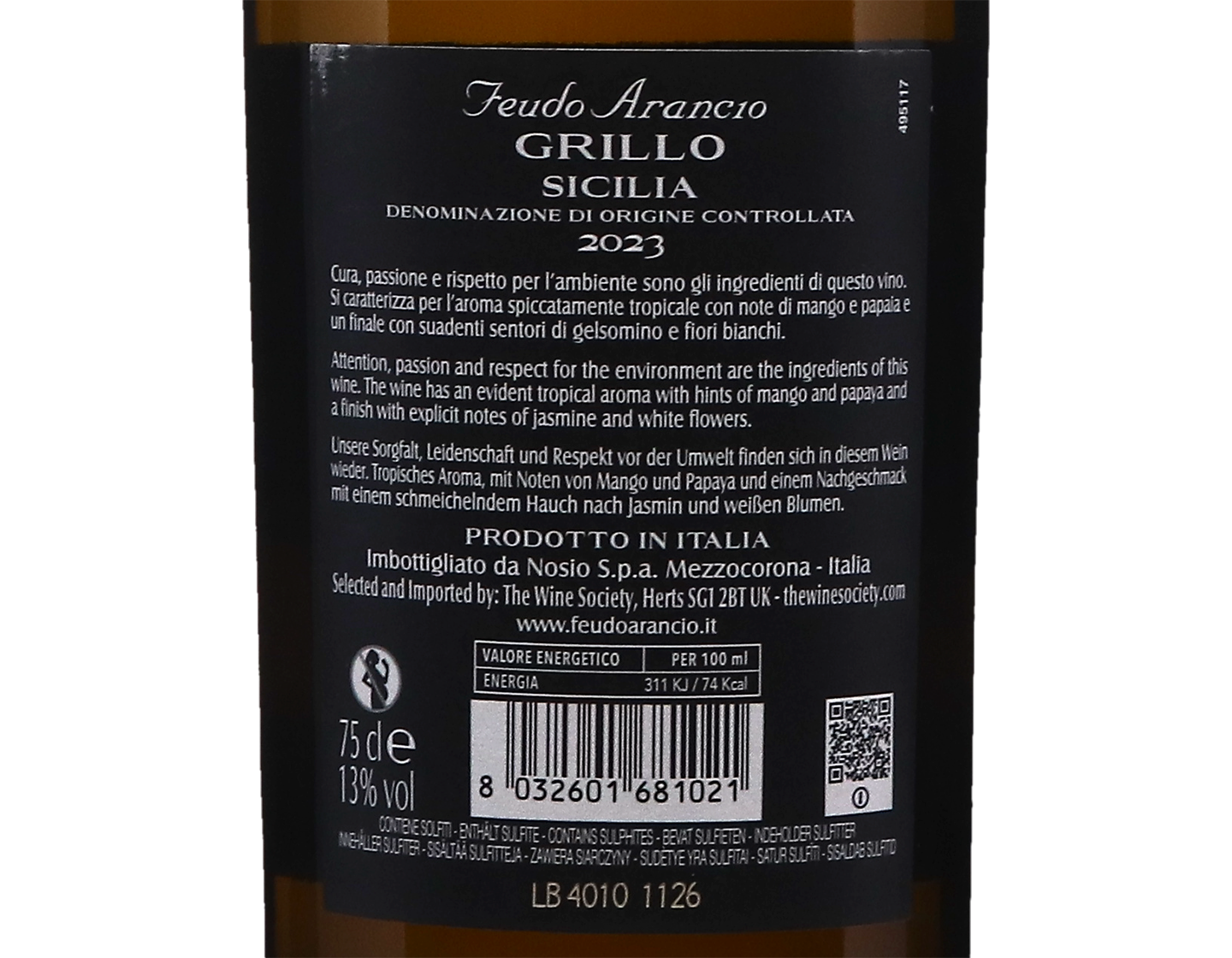 Feudo Arancio Grillo Sicilia 2023