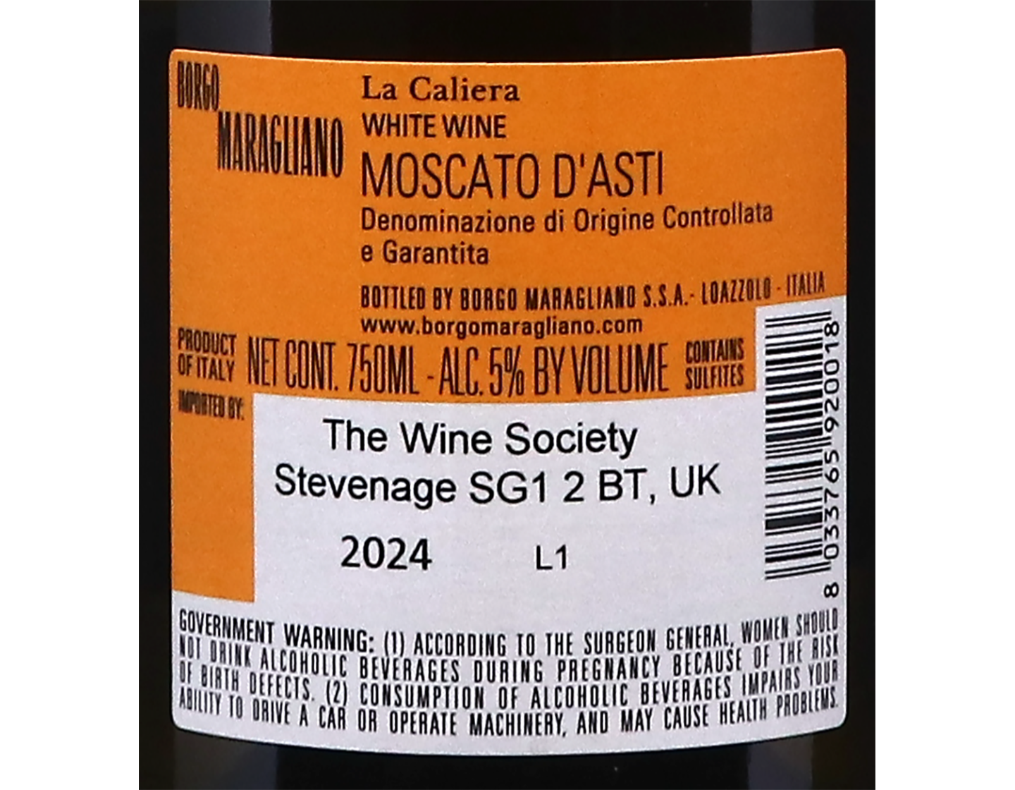 Moscato d'Asti La Caliera 2024
