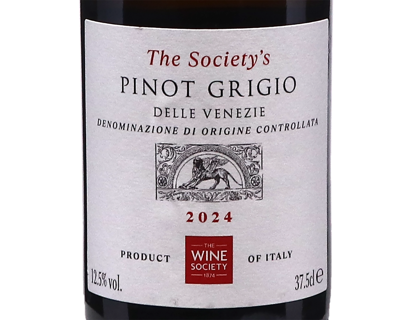 Half bottle of The Society's Pinot Grigio 2024