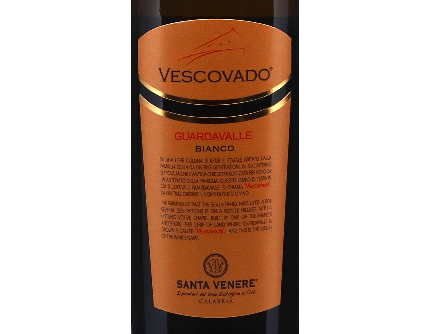 Vescovado Guardavalle Calabria Bianco Santa Venere 2024 ORGANIC
